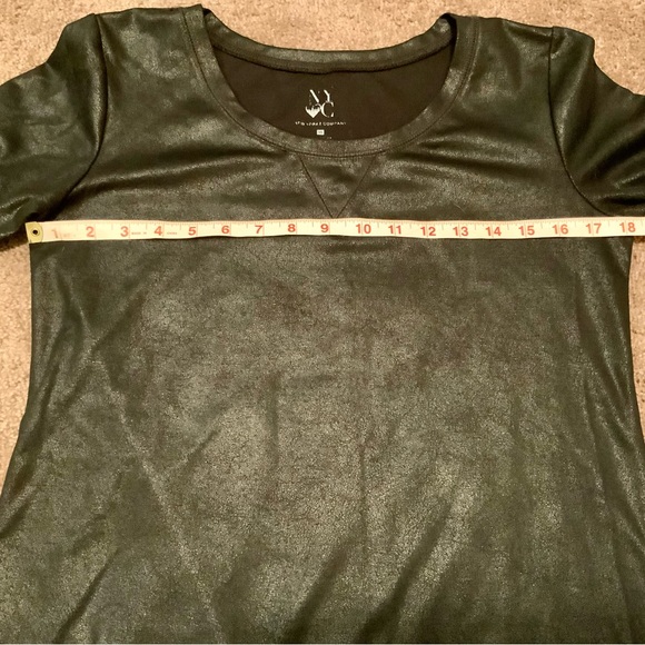 Ladies’ New York & Company Jazzy leather look…Black Mini Dress size XS - Picture 5 of 7
